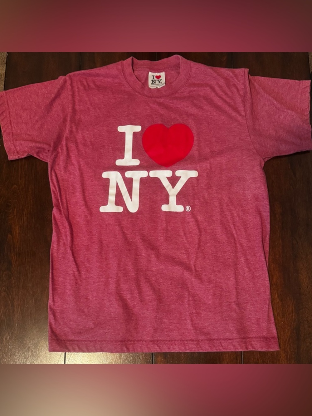 I Heart NY Women’s Graphic Tee - Pink Medium